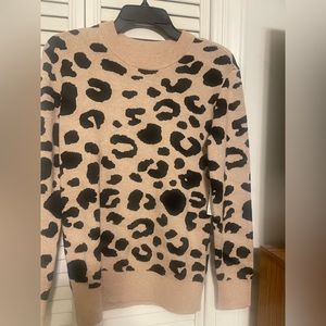 Nwt Daily Ritual size extra small leopard print sweater